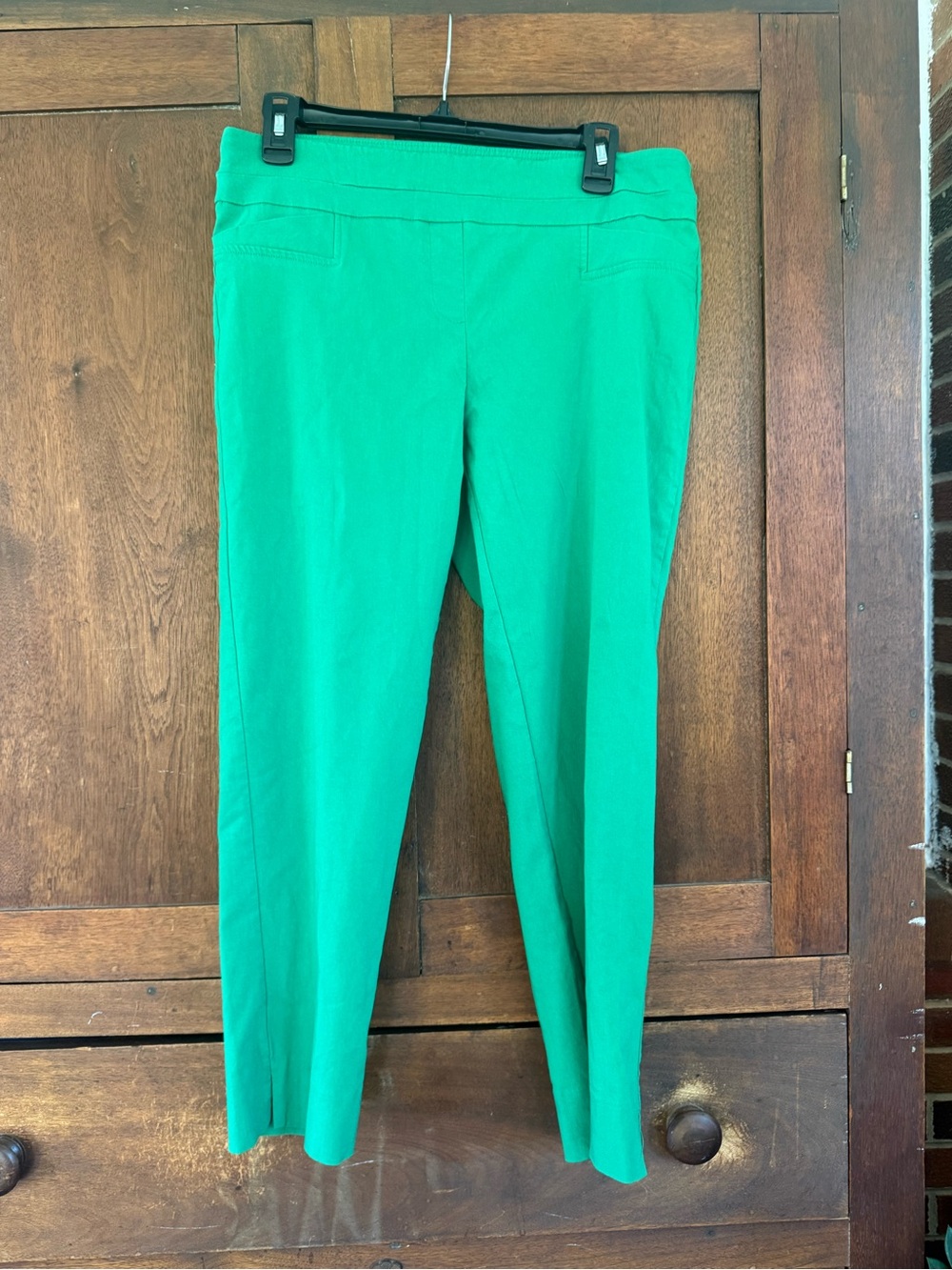 Zac & Rachel Bright Green Slim Ankle Pants